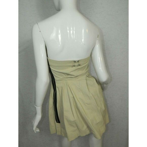 Grai Leather Dress Beige Nude Size Small - Picture 2 of 8